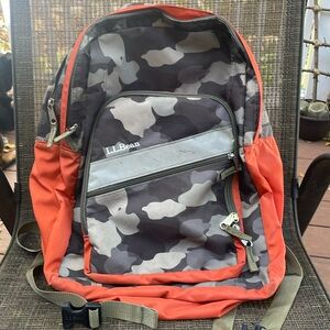 L.L.Bean Book Pack Backpack camo 32L Tech Pocket